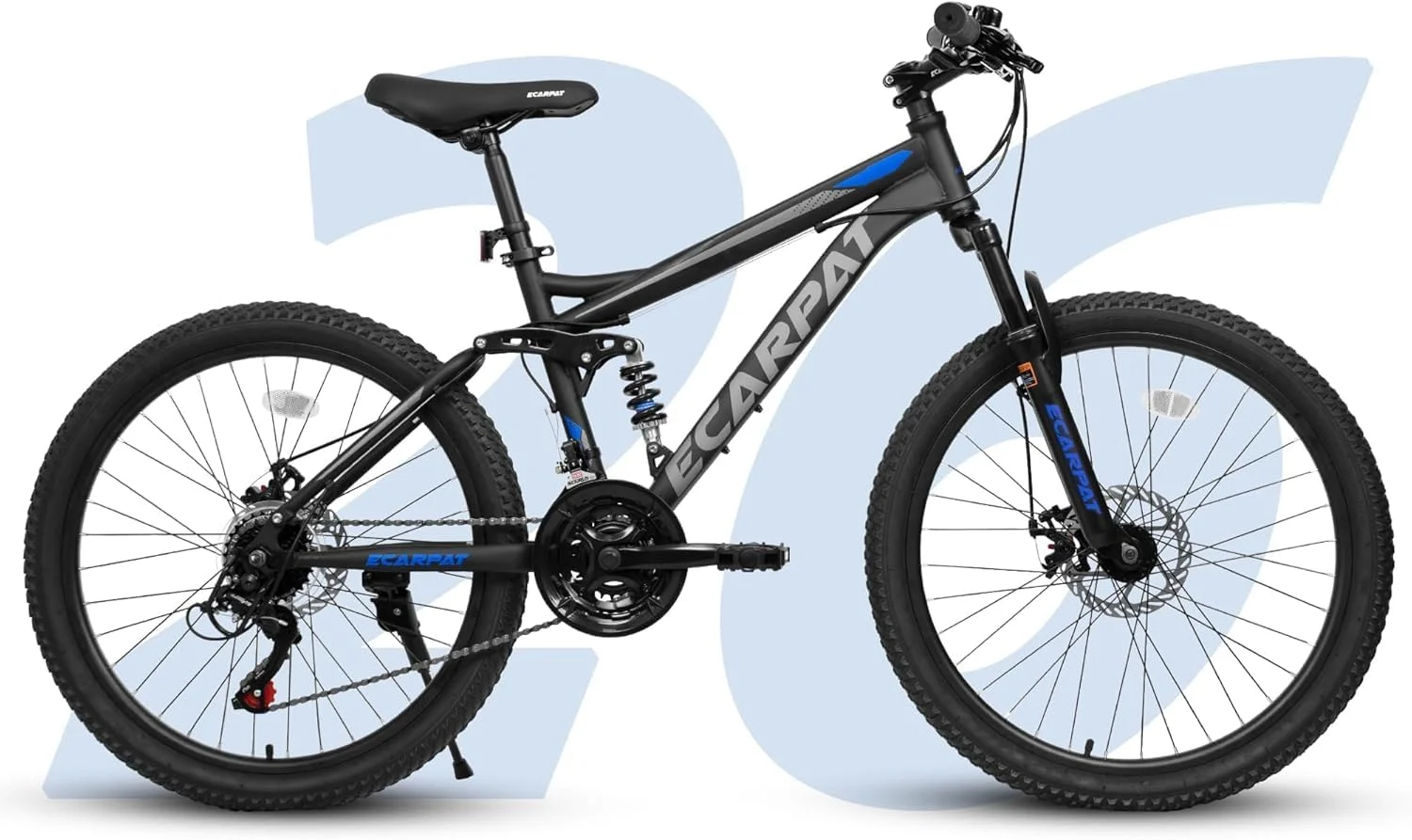 دوچرخه کوهستانی 24/26 اینچی دخترانه و زنانه، 21 دنده، هدیه مسافرتی تابستانی، ترمز V، دوچرخه سواری در فضای باز، رفت و آمد شهری، دوچرخه رفتن به مدرسه و محل کار