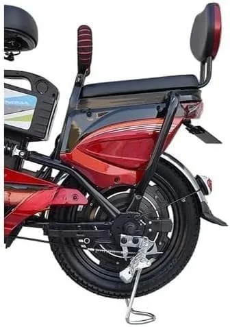 دوچرخه باری - لاستیک ۱۶ اینچی | باتری ۴۸ ولت ۱۲ آمپر و موتور ۳۵۰ وات | ۳ دنده و نمایشگر LED | ۴ کمک فنر | حداکثر سرعت ۴۵ کیلومتر در ساعت | فریم آلومینیومی سبک