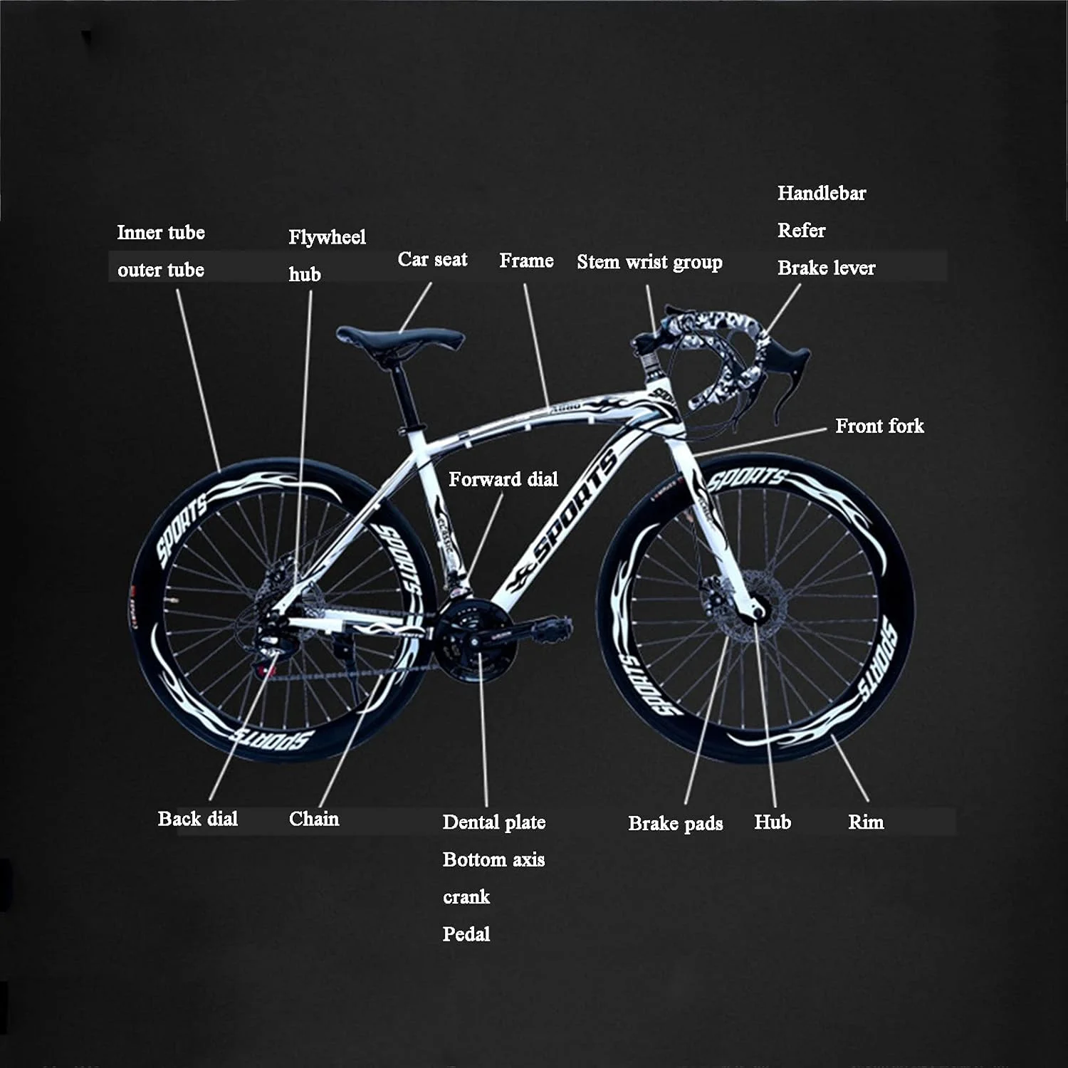 دوچرخه کوهستانی سایز 26 اینچ، 21 دنده، با فریم فولادی کربنی مقاوم و ترمز دیسکی دوبل، مناسب برای آقایان و بانوان