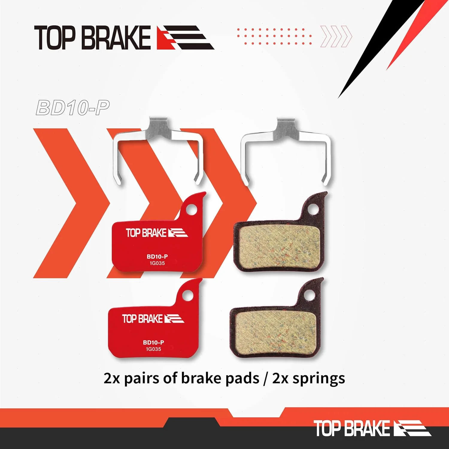 لنت ترمز دیسکی دو جفتی TOP BRAKE برای AVID SRAM Level TLM/Ultimate, Force 22/1, Red eTap HRD, Rival 1 / Rival 22, S700 B1, S900 HRD
