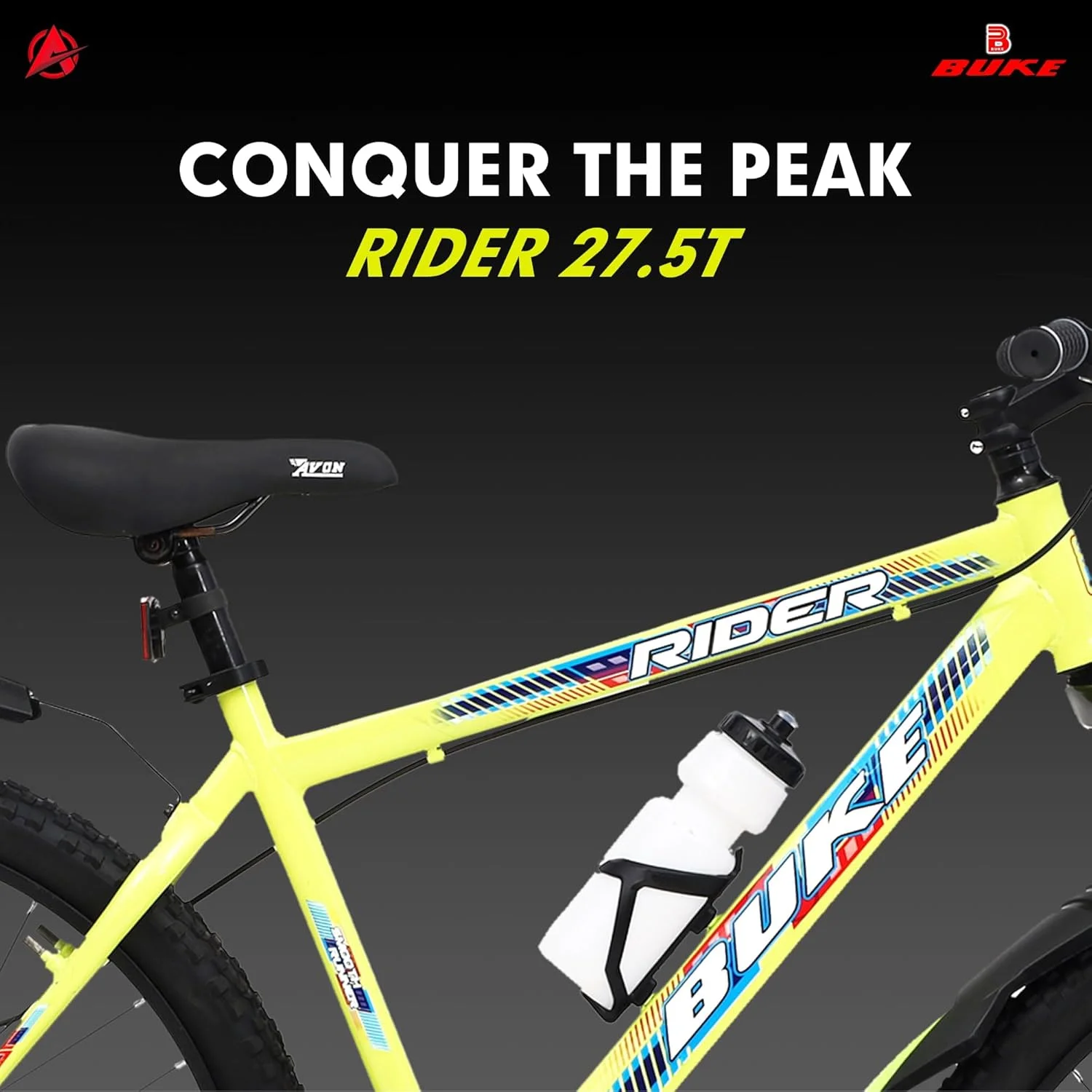 دوچرخه کوهستان شیک سبز رنگ بوک رایدر 27.5T با سیستم تعلیق و ترمز دیسکی