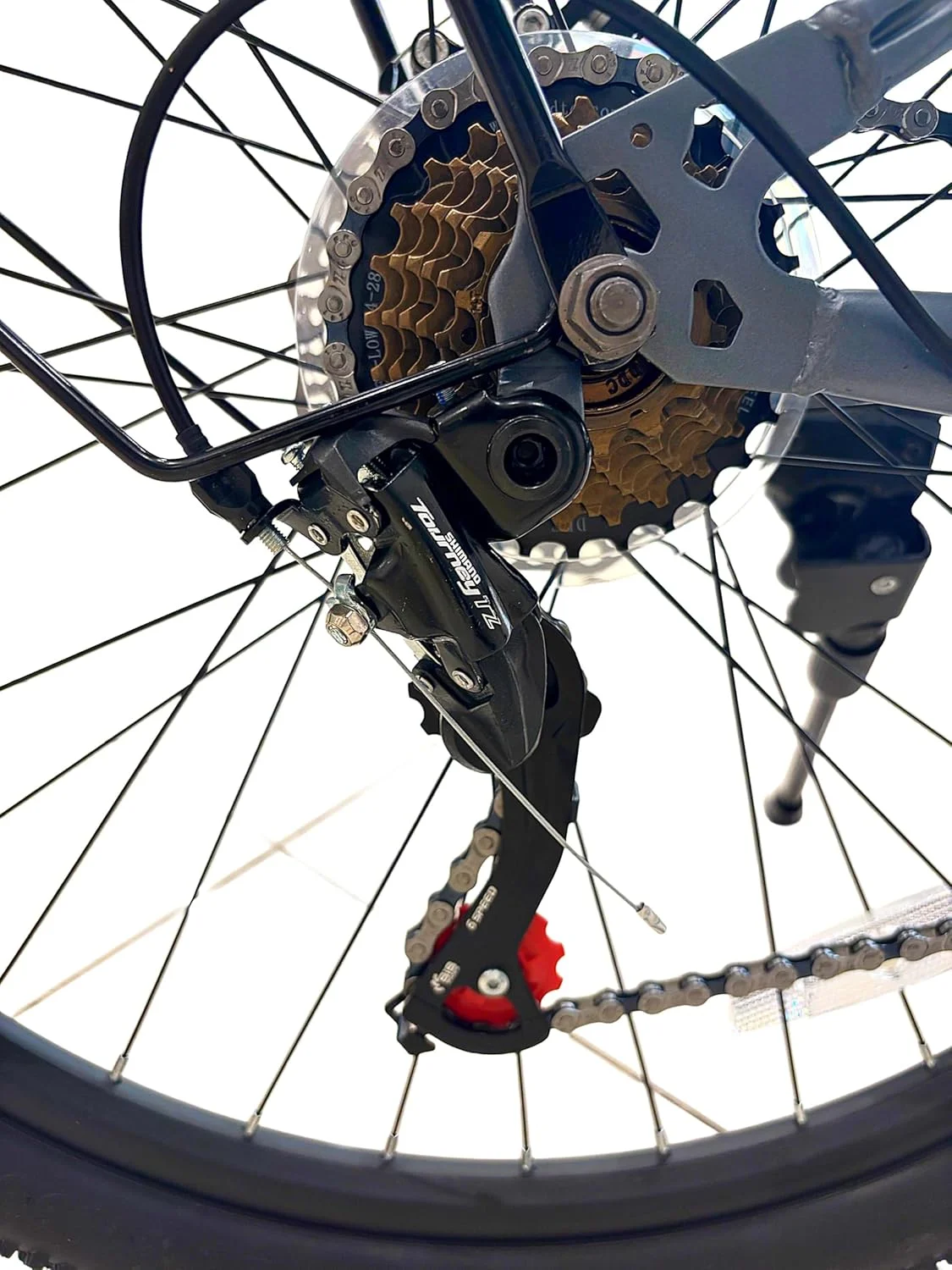 دوچرخه کوهستان Vlra، مشکی، چرخ‌های 26 اینچی، ترمزهای دیسکی، باربند عقب، دوشاخ تعلیق حرفه‌ای، مناسب تمام سطوح