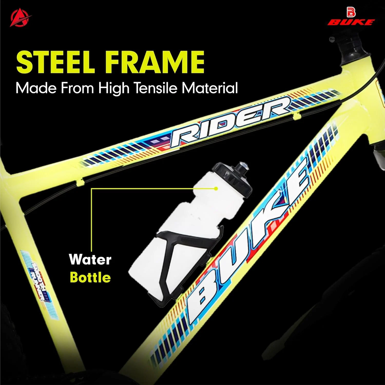 دوچرخه کوهستان شیک سبز رنگ بوک رایدر 27.5T با سیستم تعلیق و ترمز دیسکی