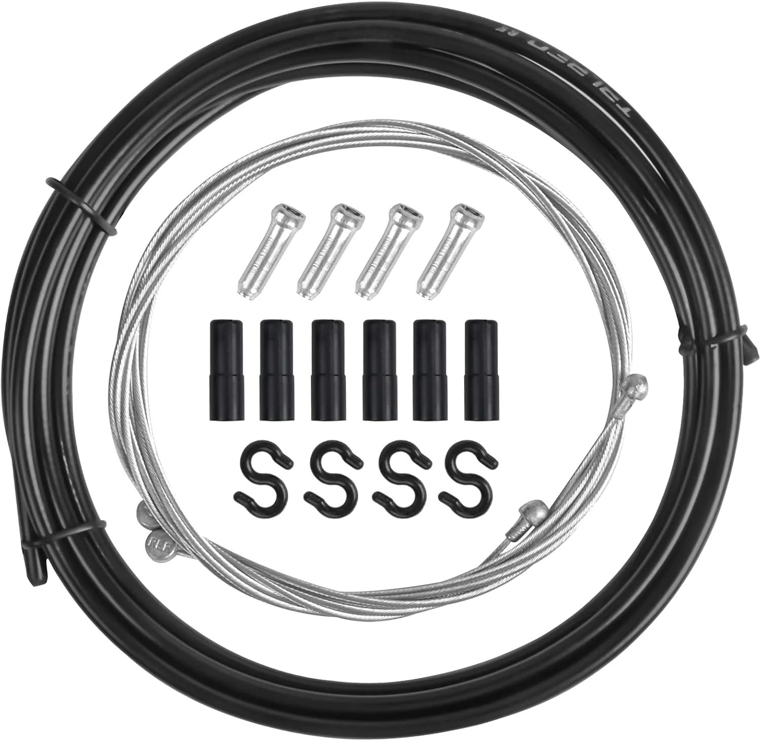 سیم ترمز دوچرخه، مجموعه سیم ترمز دوچرخه، سیم دنده بوودن، سیم داخلی ترمز جهانی، روکش سیم ترمز 2.5 متری + سیم ترمز جلو 1.1 متری + سیم ترمز عقب دوچرخه 1.7 متری به همراه سرسیم