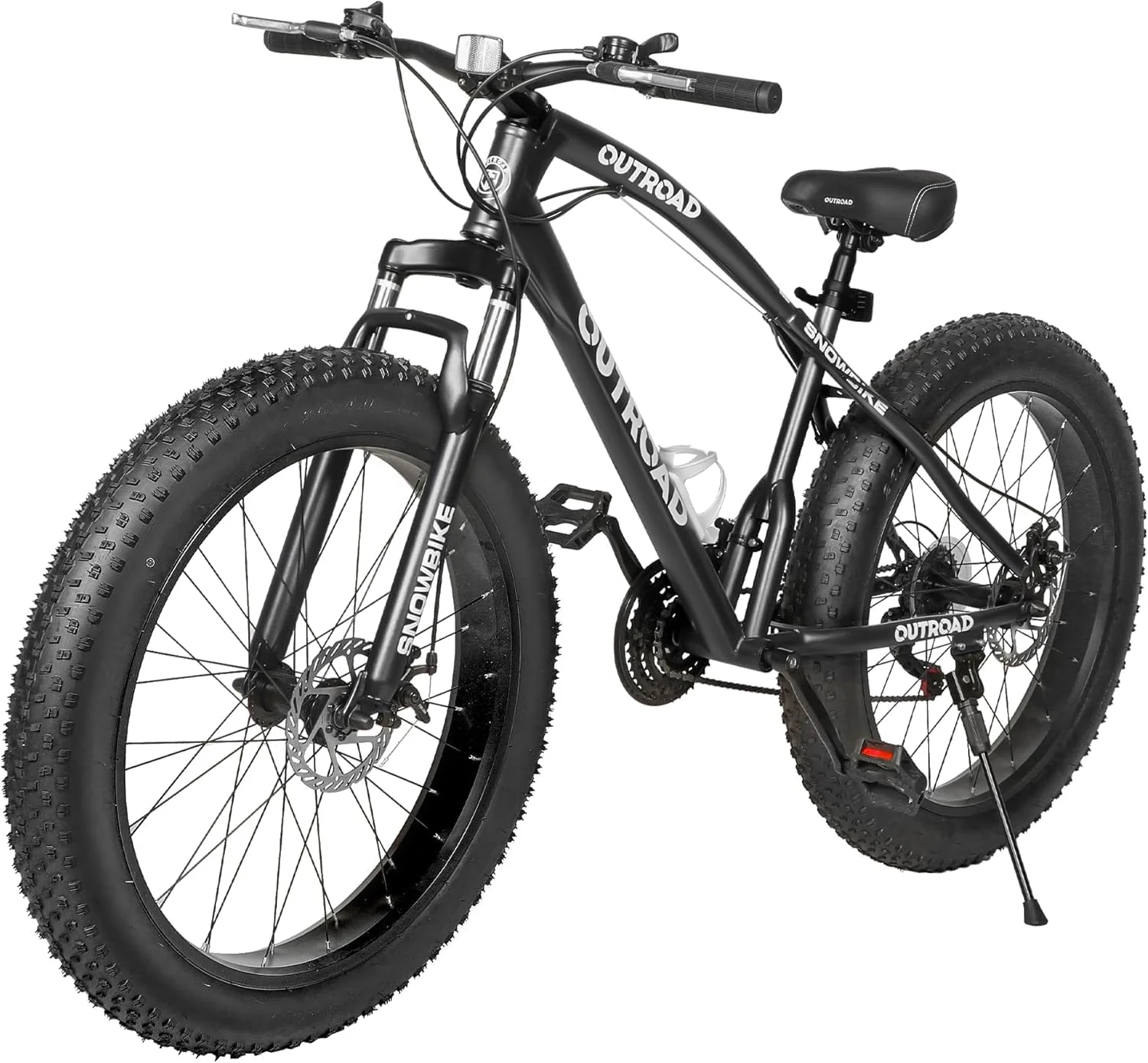 دوچرخه کوهستان Betterland سایز 26 اینچ، مناسب لاستیک های پهن/معمولی، 21 دنده با سیستم تعلیق جلوی دوبل، فریم فولادی کربنی با ترمز دیسکی دوبل و ضد لغزش برای بزرگسالان