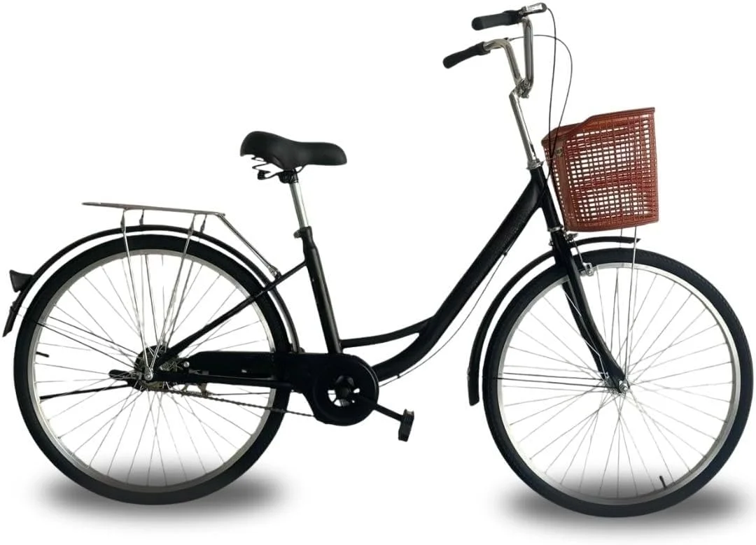 دوچرخه برای نوجوانان/جوانان | سایز 24 اینچ | 7 دنده | فریم فولادی بادوام | دوچرخه رفت و آمد و چند منظوره