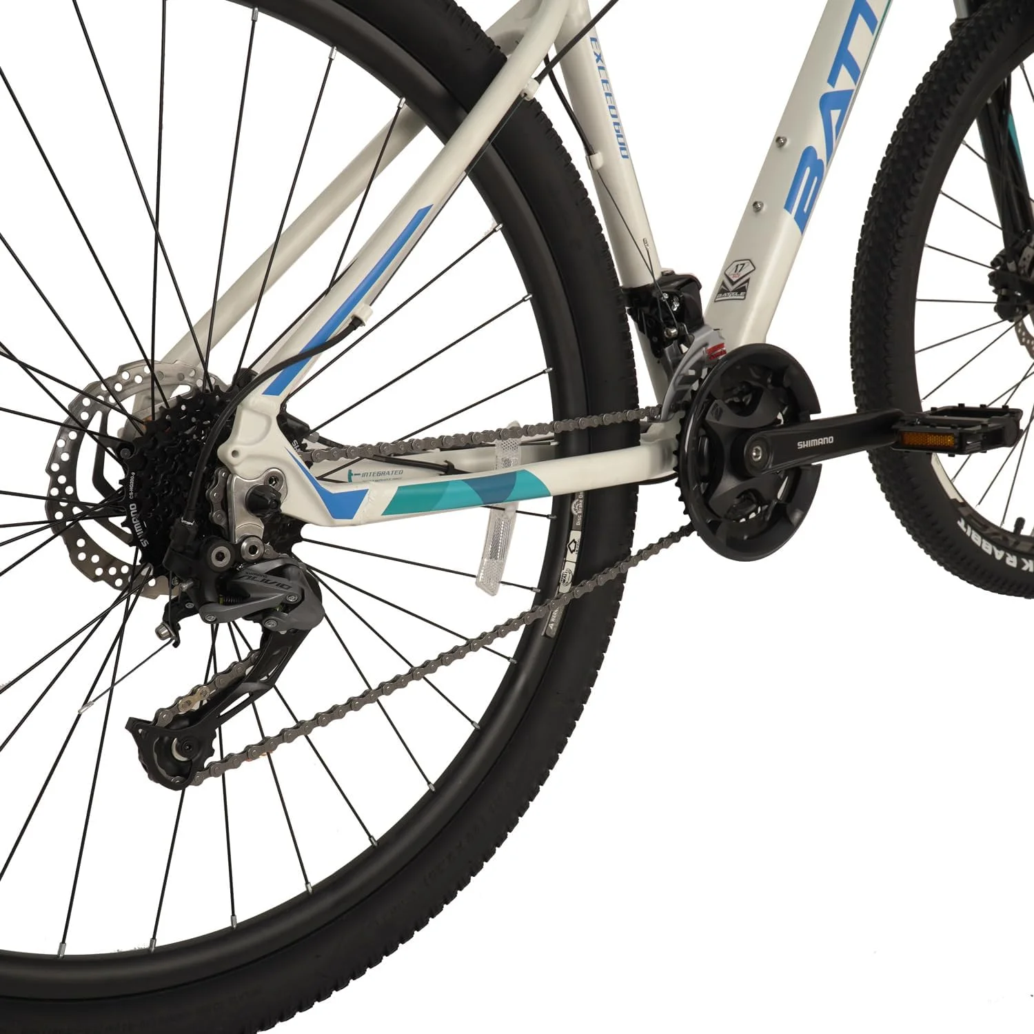 دوچرخه کوهستانی آلیاژ آلومینیوم Battle Exceed، لاستیک های 29 اینچی CST، سیستم دنده 27 سرعته Shimano Alivio، ترمز دیسکی هیدرولیک، صندلی قابل تنظیم، 27 دنده، دوچرخه MTB تعلیق دار برای مردان و زنان