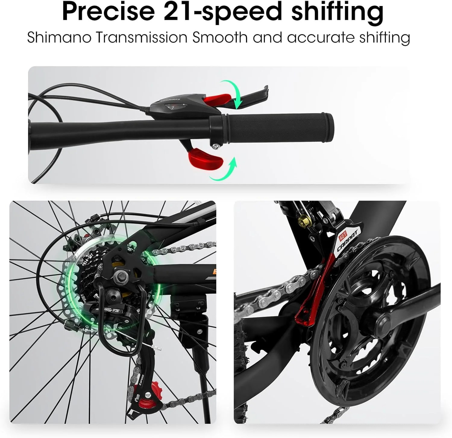 دوچرخه کوهستان 24/26/27.5 اینچ، سیستم تعلیق دوگانه جلو/کامل، ترمز دیسکی/وی-بریک 21 سرعته، دوچرخه ورزشی فولاد کربنی/آلومینیومی برای مردان و زنان، مناسب مسیر، رفت و آمد شهری و برف