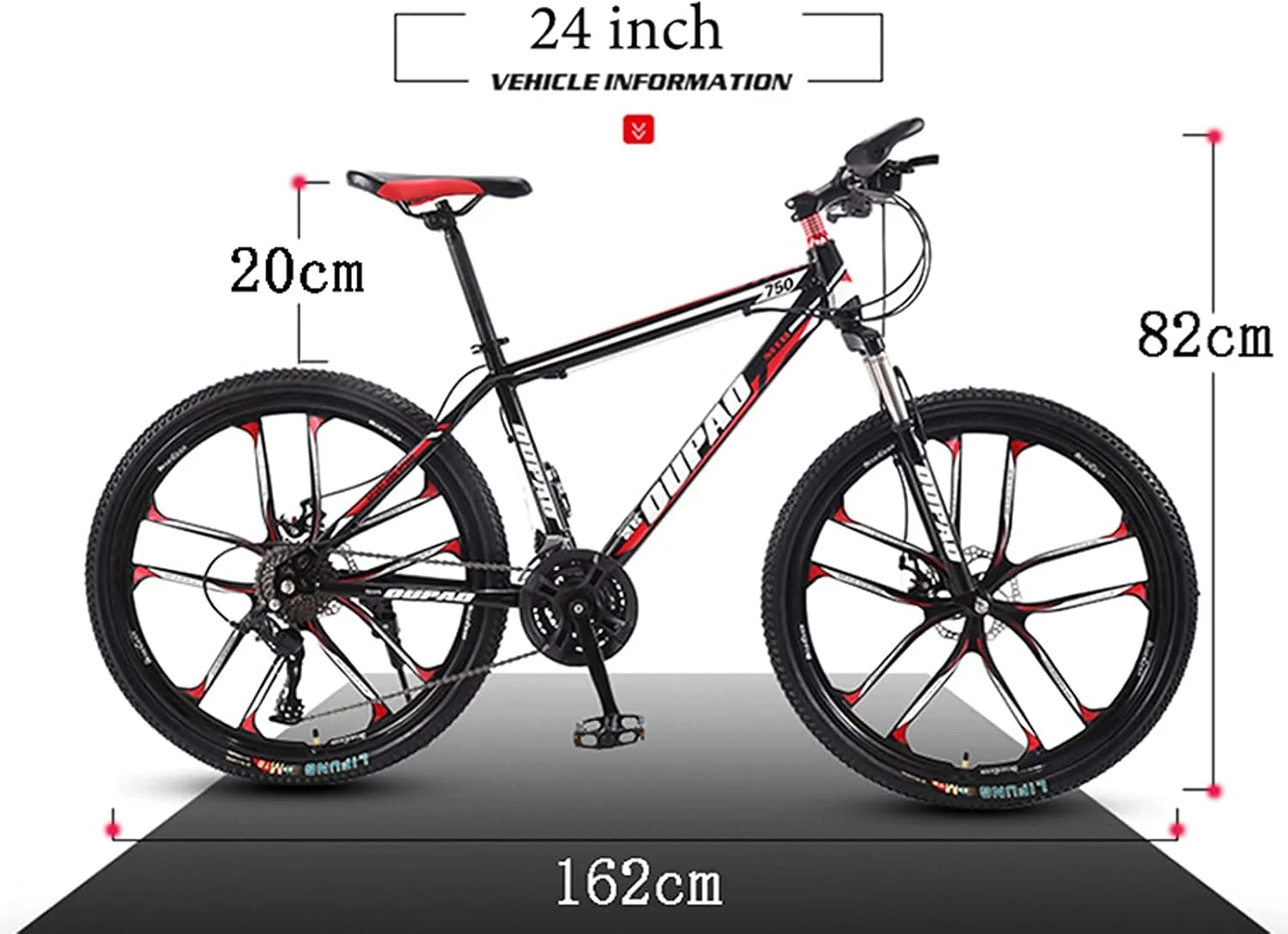 دوچرخه کوهستانی بزرگسال، مناسب جاده و خارج از جاده، سایز 24 اینچ، با 21/24/27 دنده متغیر، کمک فنر، مناسب نوجوانان، دانشجویان، آقایان و بانوان، دوچرخه سواری ورزشی و مسابقه ای - 10چرخ - 24 دنده