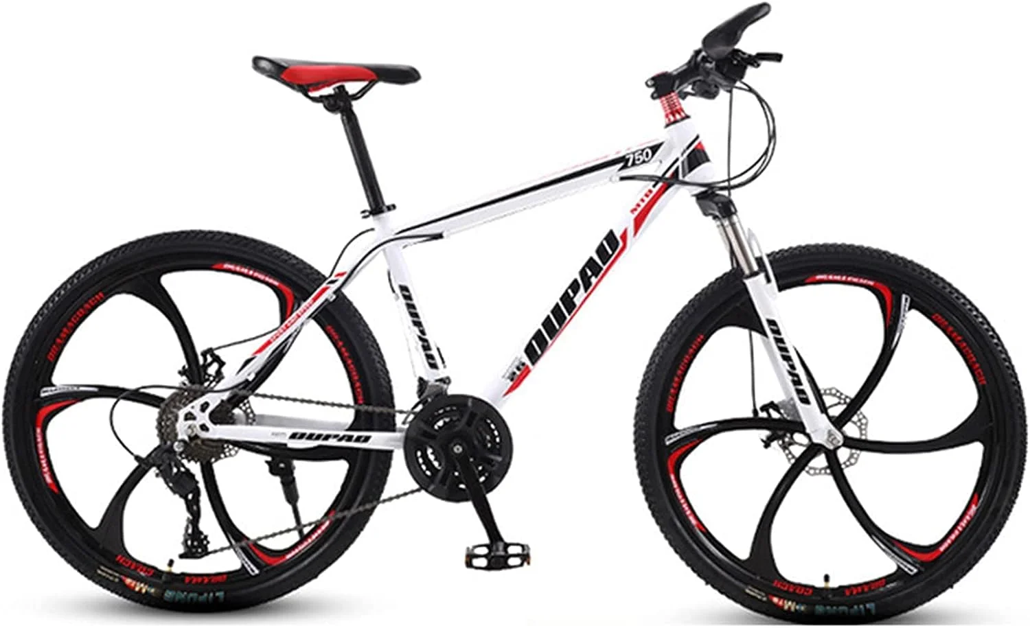 دوچرخه کوهستانی بزرگسال، مناسب جاده و خارج از جاده، سایز 24 اینچ، با 21/24/27 دنده متغیر، کمک فنر، مناسب نوجوانان، دانشجویان، آقایان و بانوان، مناسب ورزش، دوچرخه سواری مسابقه ای، 10 پره - 24 دنده