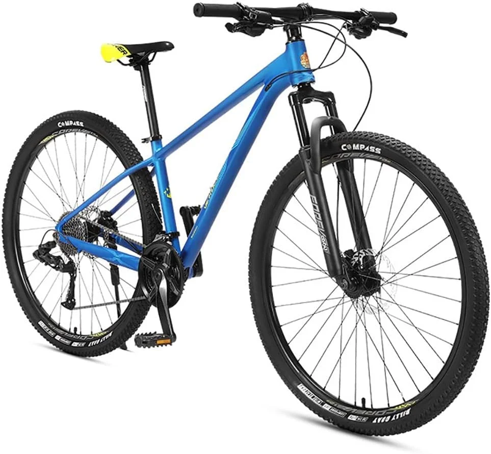 دوچرخه کوهستان 29 اینچی 27/30 سرعته با فریم آلومینیومی، ترمز دیسکی دوبل، سیستم تعلیق جلو ضد لغزش و جذب کننده ضربه، مناسب برای دوچرخه سواری در فضای باز برای آقایان و بانوان