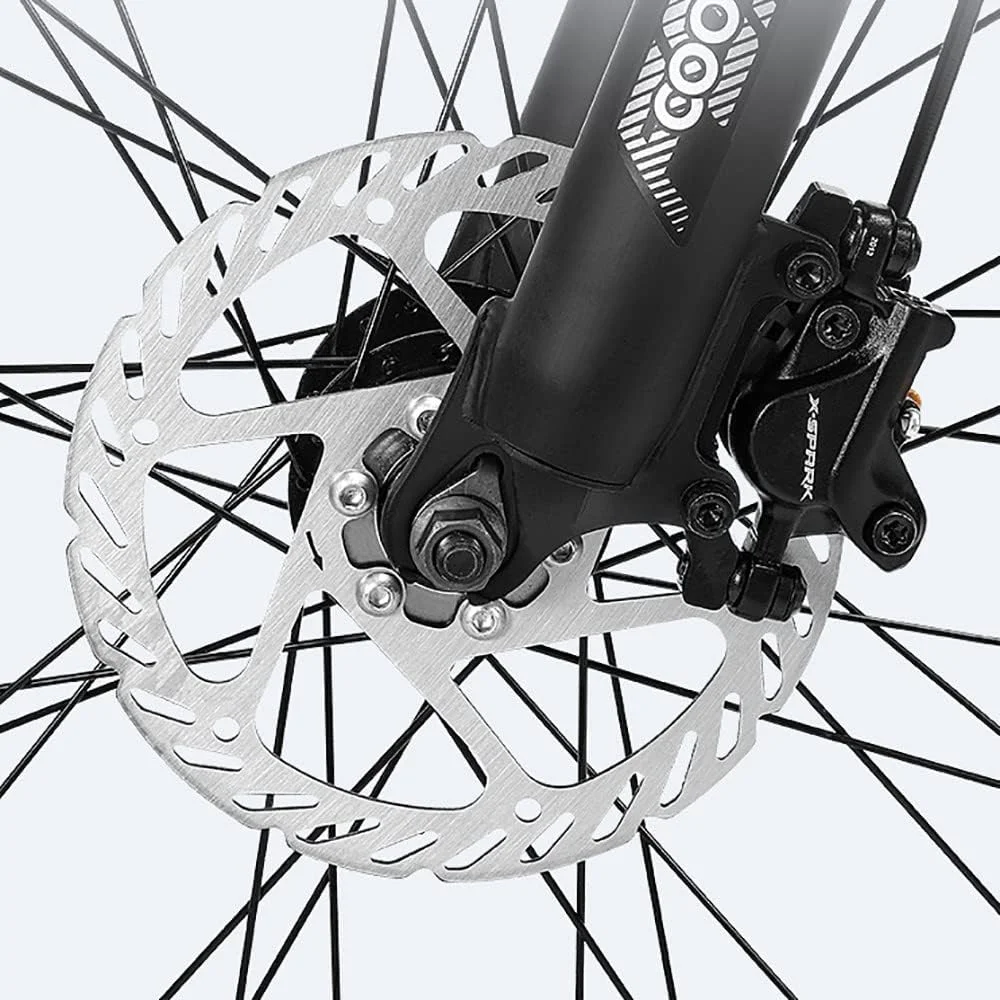 دوچرخه کوهستان 29 اینچی با 27/30 دنده، دارای فریم آلومینیومی و ترمز دیسکی دوبل، سیستم تعلیق جلو، ضد لغزش و جذب شوک، مناسب برای دوچرخه سواری در فضای باز برای آقایان و بانوان