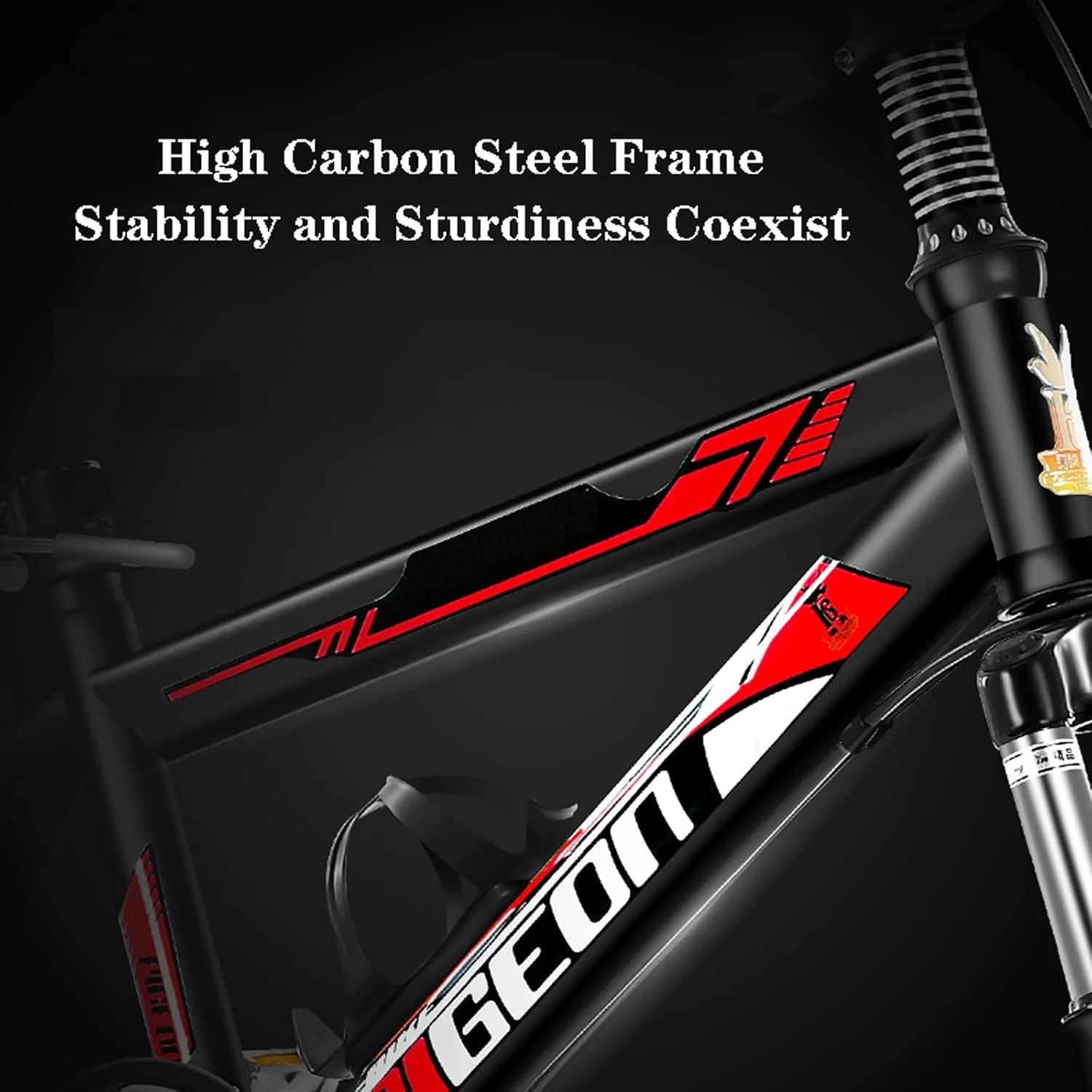 دوچرخه کوهستان تاشو با چرخ های 20/22 اینچی، ترمز دیسکی دوبل، سیستم تعلیق کامل ضد لغزش، به همراه جا لیوانی، مناسب بزرگسالان، دانش آموزان و ورزش های فضای باز