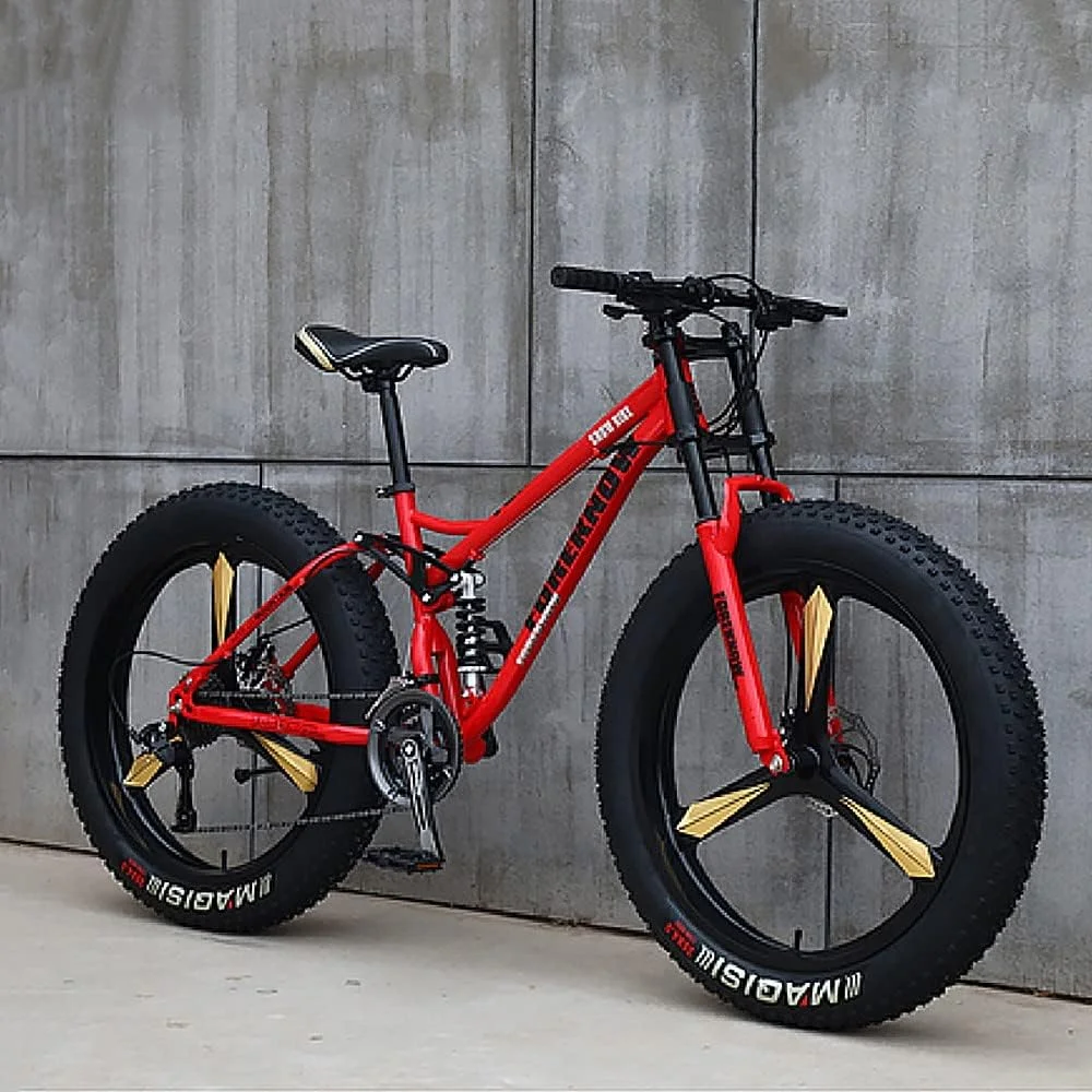 دوچرخه کوهستان مدل Fat Tire سرعت 21 سرعته سایز 26 دوچرخه کوهستان مدل Fat Tire سرعت 21 سرعته سایز 26
