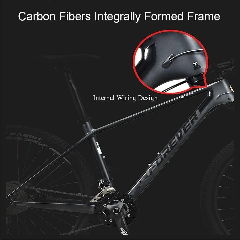 دوچرخه کوهستان مردانه 27.5 اینچی، دوچرخه کوهستانی تریل هاردتیل با فریم فیبر کربن، ترمز دیسکی روغنی، مناسب برای تمام مسیرها