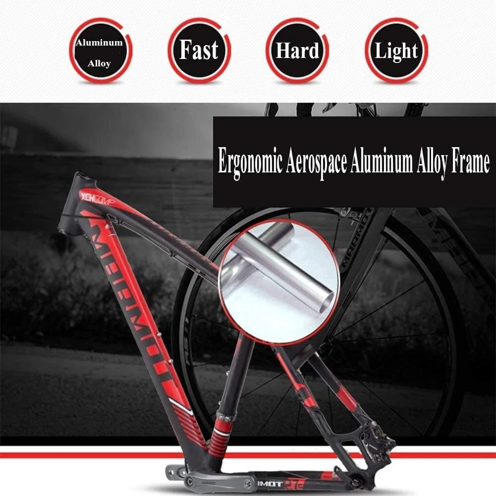 دوچرخه کوهستان با لاستیک بزرگ 27.5 اینچی، دوچرخه کوهستان هاردتیل آلومینیومی 27 سرعته، دوچرخه مردانه و زنانه با صندلی قابل تنظیم