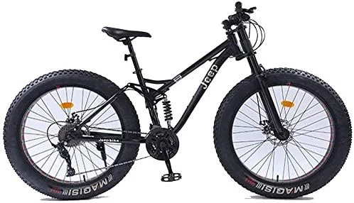 دوچرخه کوهستان 26 اینچی زنانه با ترمز دیسکی دوگانه، لاستیک پهن، بدنه فولادی کربنی با قابلیت تنظیم صندلی
