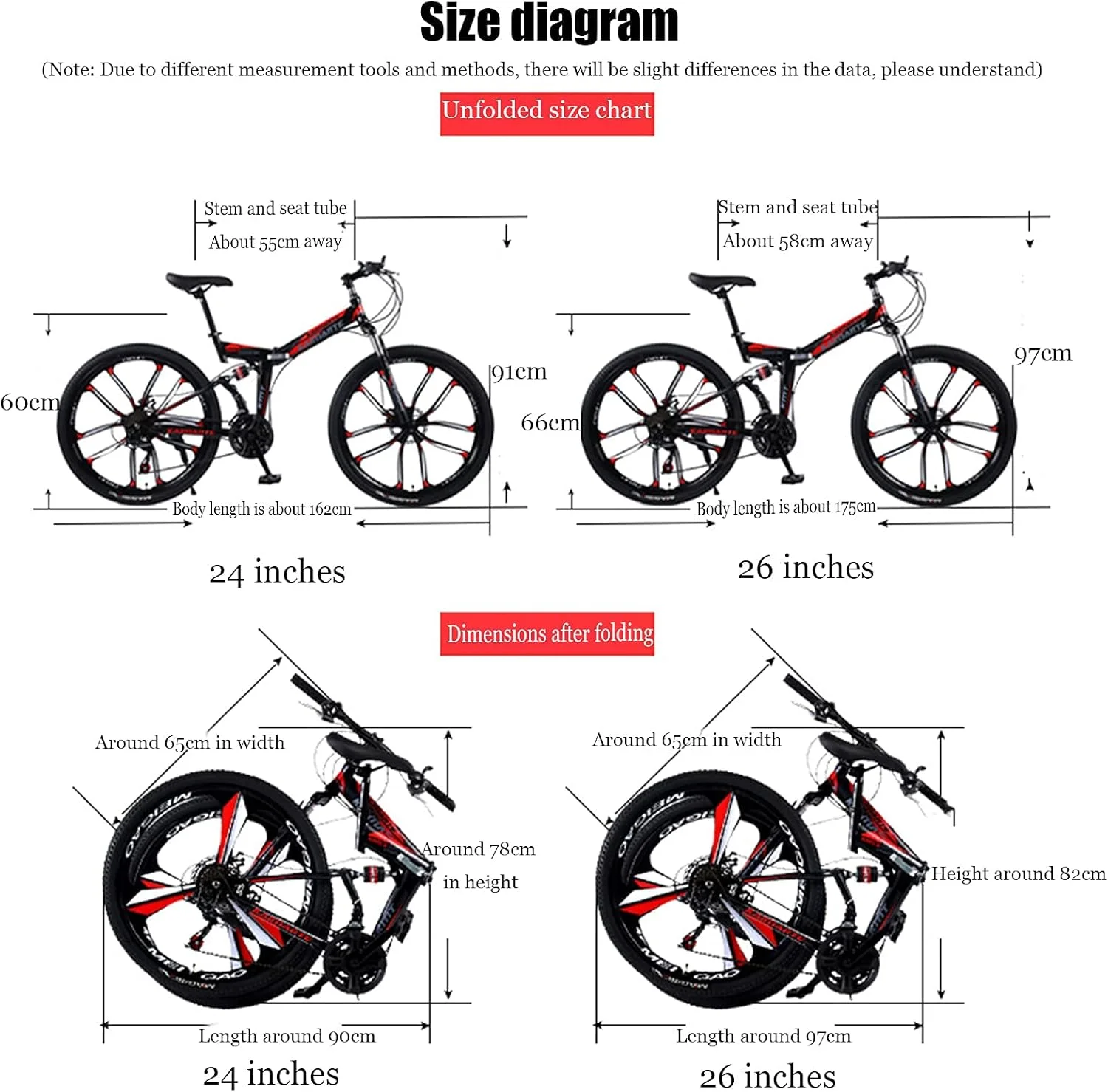 دوچرخه کوهستان تاشو بزرگسال سایز 26 اینچ با 27 دنده متغیر، مناسب جاده و مسیرهای ناهموار، دارای کمک فنر عقب، مناسب آقایان و بانوان، مناسب فعالیت های ورزشی و تفریحی در فضای باز