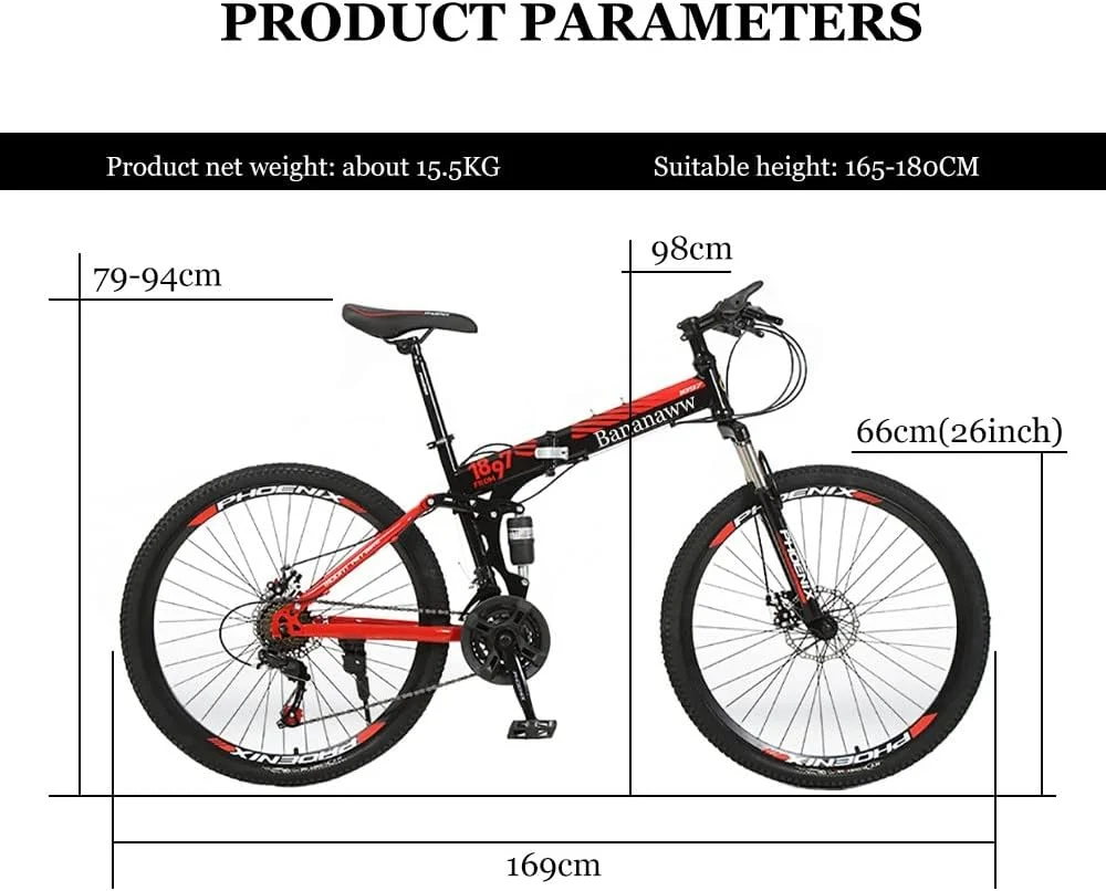 دوچرخه کوهستانی 26 اینچی 21 سرعته تاشو با فریم فولادی کربنی و ترمز دیسکی دوبل 24/27 سرعته دوچرخه کوهستانی Hardtail با صندلی قابل تنظیم دوچرخه کوهستانی 26 اینچی 21 سرعته تاشو با فریم فولادی کربنی و ترمز دیسکی دوبل 24/27 سرعته دوچرخه کوهستانی Hardtail با صندلی قابل تنظیم