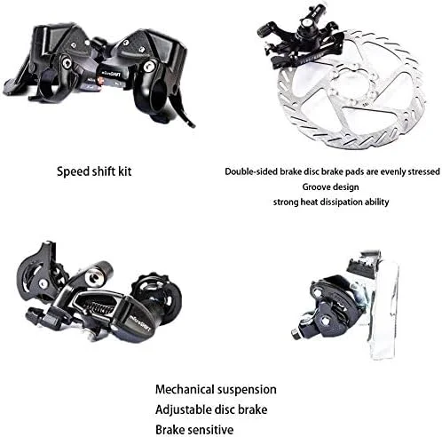 دوچرخه کوهستان Outroad سایز 26 اینچ، 21 دنده، مناسب ساحل، دارای سیستم تعلیق دوگانه، ترمز دیسکی دوبل، مناسب تمام سطوح، ساخته شده از فولاد کربن بالا