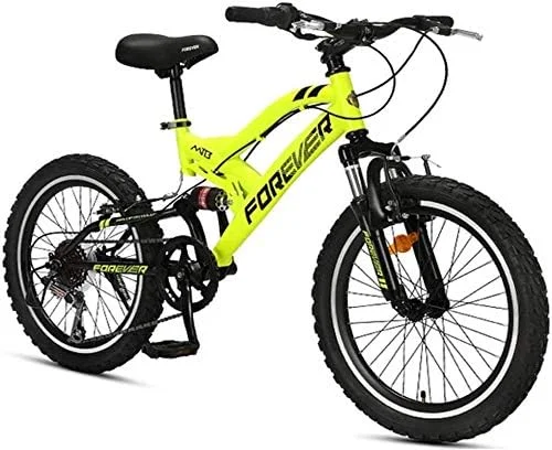 دوچرخه کوهستان بچگانه سایز 20 اینچ، 6 دنده، دو کمک فنر، ترمز وی دوتایی، مناسب تمام سطوح