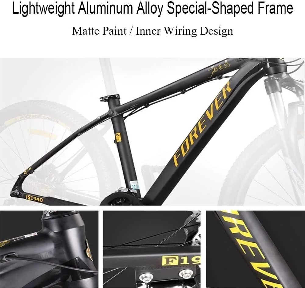 دوچرخه کوهستان سایز 27.5 اینچ، 27 دنده، بدنه آلومینیومی، مناسب تمام سطوح، با زین قابل تنظیم