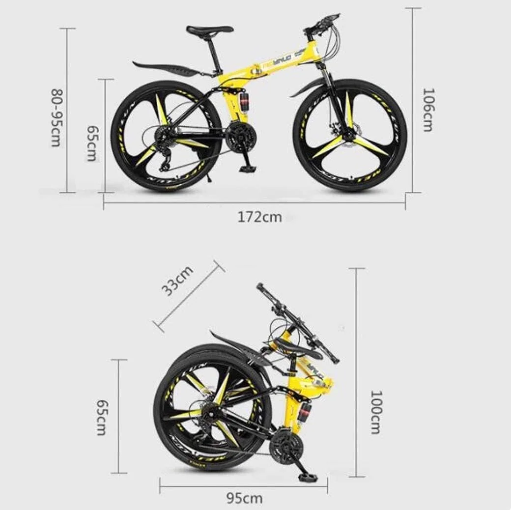 دوچرخه کوهستان سایز 26 اینچ، 27 دنده، آلومینیومی سبک وزن، دارای سیستم تعلیق کامل و ترمز دیسکی