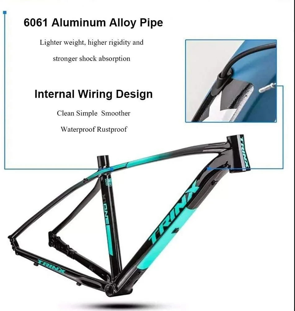 دوچرخه کوهستان بزرگسالان 27 دنده، چرخ‌های بزرگ 27.5 اینچی، دوچرخه آلپاین با فریم آلومینیومی، دوچرخه کوهستان Hardtail ضد لغزش