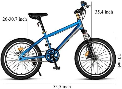 دوچرخه کوهستانی فولادی کربنی سخت با ترمز دیسکی دوگانه، مناسب برای مسیرهای کوهستانی پسرانه و دخترانه