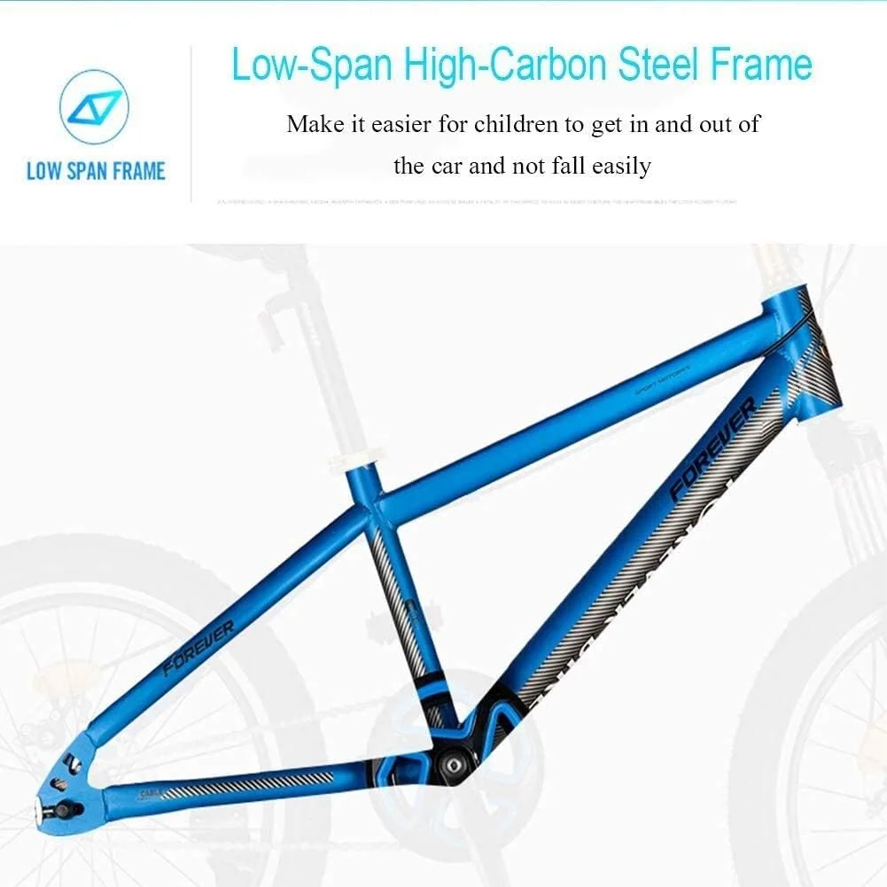 دوچرخه کوهستانی فولادی کربنی سخت با ترمز دیسکی دوگانه، مناسب برای مسیرهای کوهستانی پسرانه و دخترانه