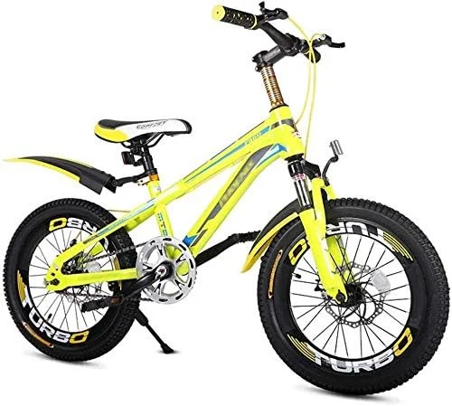 دوچرخه کوهستانی 18 اینچی کمک فنردار مناسب فضای باز برای پسران/دختران، فولاد کربنی سخت، پدال های ضد لغزش، لاستیک های ضخیم ضد لغزش، طراحی فریم منحنی