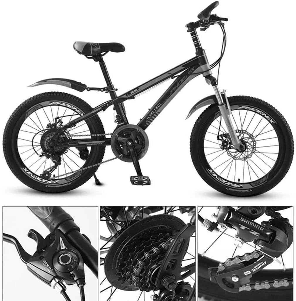 دوچرخه دانش آموزی کوهستانی مناسب بهار و تابستان، مدل باگی مسافرتی، دوچرخه کوهستانی 20 اینچی پسرانه و دخترانه با سرعت متغیر