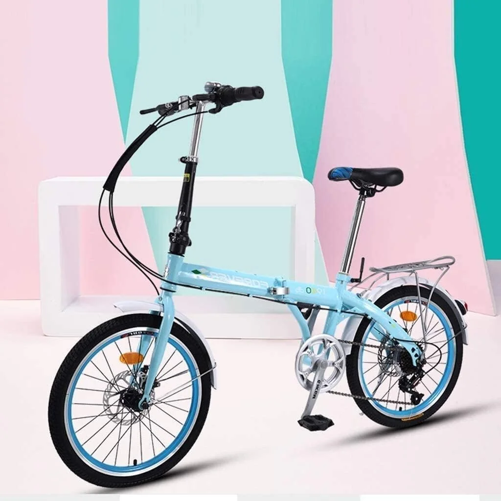 دوچرخه تاشو دوچرخه مسافرتی تابستانی فضای باز دوچرخه کوهستانی 16/20 اینچی دوچرخه پسرانه و دخترانه فوق سبک قابل حمل با قابلیت تنظیم سرعت