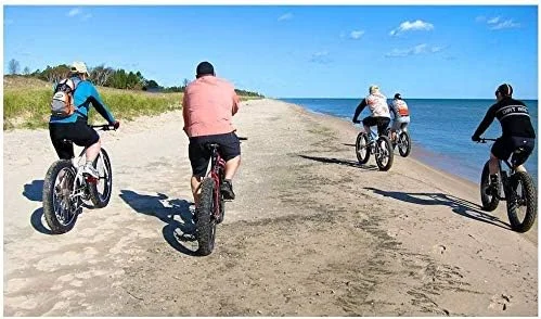 دوچرخه کوهستان ساحلی، دوچرخه های ام تی بی، دو کمک فنر، ترمز دیسکی دوبل، لاستیک پهن مناسب تمام سطوح