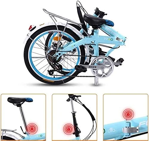 دوچرخه تاشو دوچرخه مسافرتی تابستانی فضای باز دوچرخه کوهستانی 16/20 اینچی دوچرخه پسرانه و دخترانه فوق سبک قابل حمل با قابلیت تنظیم سرعت