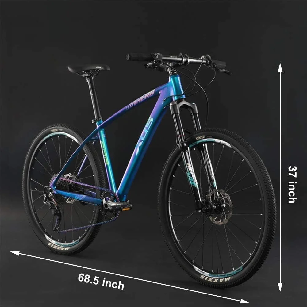 دوچرخه کوهستان آلومینیومی 11 سرعته با چرخ‌های بزرگ 27.5 اینچی، دوچرخه کوهستان هاردتیل مردانه با صندلی قابل تنظیم 17 اینچی