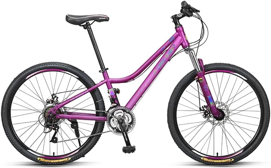 دوچرخه کوهستانی ۲۶ اینچی با سیستم تعلیق جلو، ۲۴/۲۷ سرعته، با فریم فولادی کربنی و ترمز دیسکی دوبل، مناسب برای آقایان و بانوان