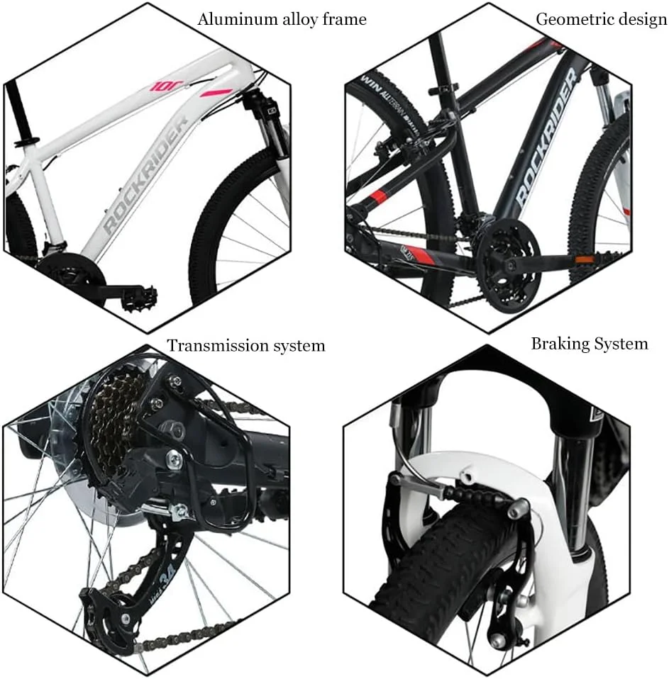دوچرخه کوهستان ۲۷.۵ اینچی با بدنه آلیاژ سبک ۲۱ سرعته با سیستم تعلیق جلوی جذب کننده ضربه، مناسب بزرگسالان