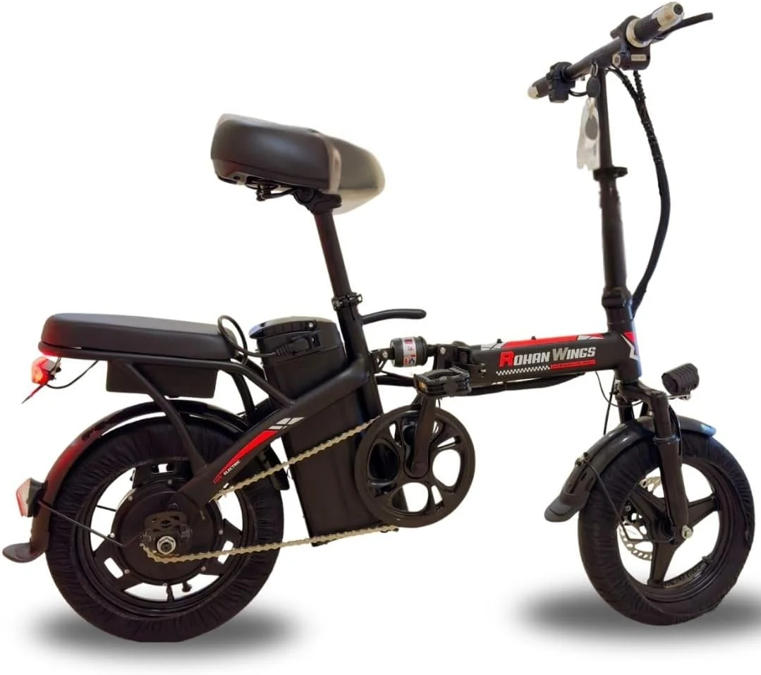 دوچرخه برقی KQ 02 48V برای بزرگسالان | موتور 400 وات، سرعت 35 کیلومتر در ساعت و برد 21-23 کیلومتر | باتری 10 آمپر ساعت، لاستیک 14 اینچی، ظرفیت بار 180 کیلوگرم، بدنه بادوام 32 کیلوگرمی دوچرخه برقی KQ 02 48V برای بزرگسالان | موتور 400 وات، سرعت 35 کیلومتر در ساعت و برد 21-23 کیلومتر | باتری 10 آمپر ساعت، لاستیک 14 اینچی، ظرفیت بار 180 کیلوگرم، بدنه بادوام 32 کیلوگرمی