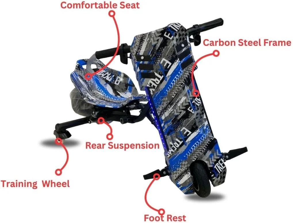 مینی موتور برقی دریفت 36 ولت برای کودکان | موتور 250 وات، سرعت 25 کیلومتر در ساعت و برد 5-8 کیلومتر | باتری 3.6 آمپر ساعت، فریم سبک 12 کیلوگرمی، ظرفیت بار 70 کیلوگرم – سواری ایمن و سرگرم کننده برای کودکان