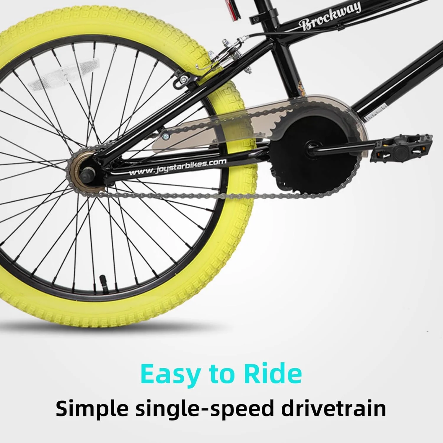 دوچرخه های BMX فری استایل کودکانه JOYSTAR Brockway سایز 20 و 24 اینچ، مناسب برای پسران و دختران 6 تا 14 ساله و مبتدیان، دارای 2 عدد پدال، رنگ های متنوع