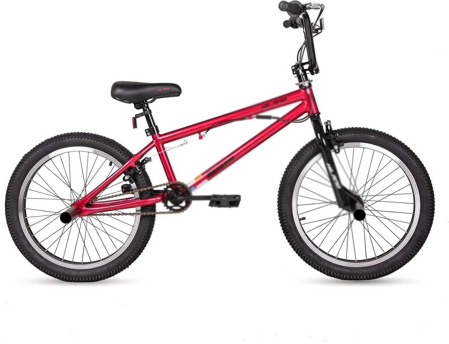 دوچرخه BMX، سیستم ترمز دیسکی دوبل، فریم فولادی، دوشاخ روغنی، سطح پیکربندی استاندارد، پدال معمولی، ترمز دیسکی مکانیکی جلو و عقب