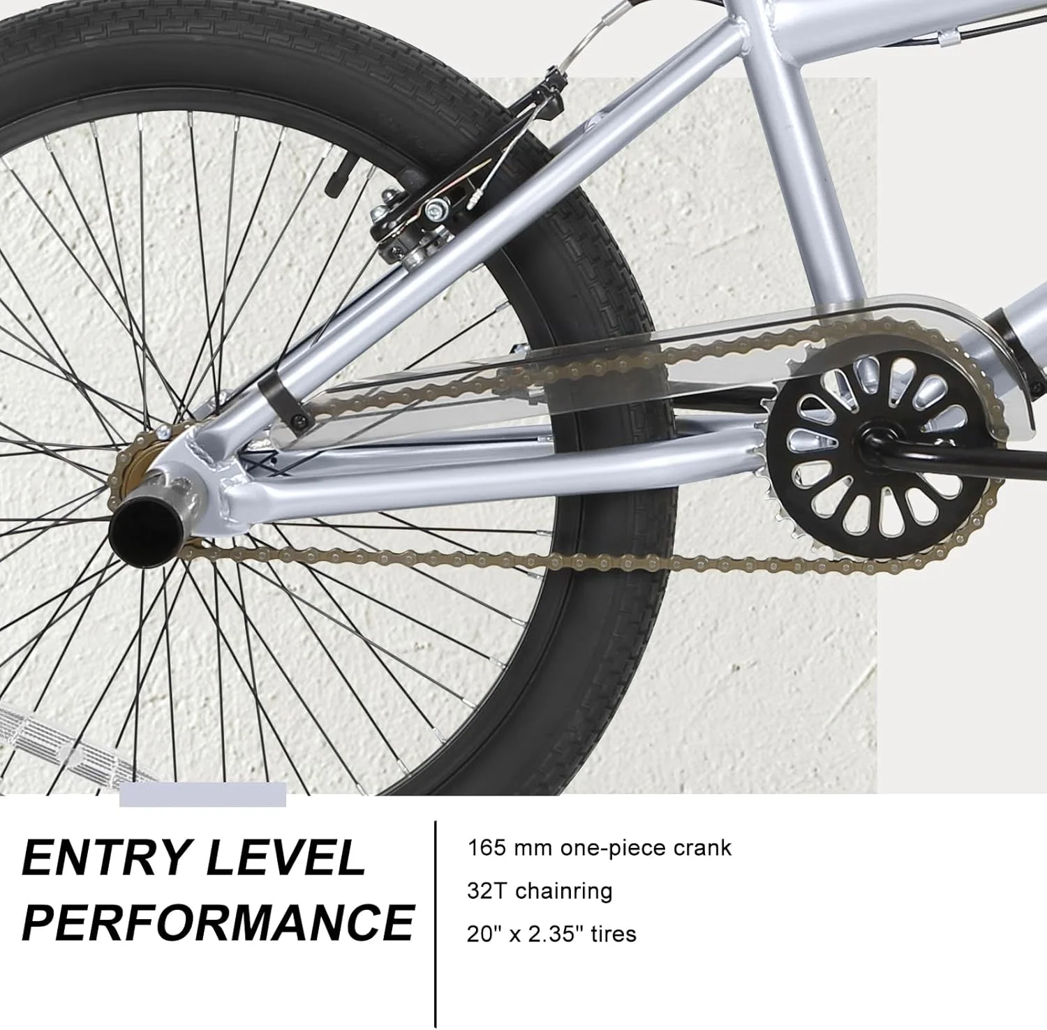 دوچرخه BMX فری استایل WEIZE، دوچرخه 20 اینچی برای کودکان و بزرگسالان، فریم فولادی Hi-Ten، روتور 360 درجه، 4 عدد پدال، تک سرعته، مناسب برای مبتدی تا حرفه ای