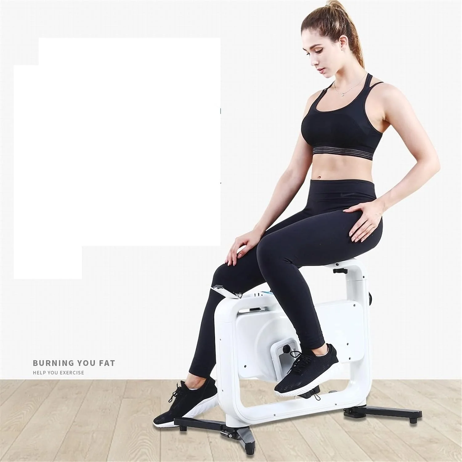 دوچرخه ثابت تاشو خانگی با کنترل مغناطیسی، مناسب برای کاهش وزن و تناسب اندام، بی صدا و قابل استفاده در محیط داخلی