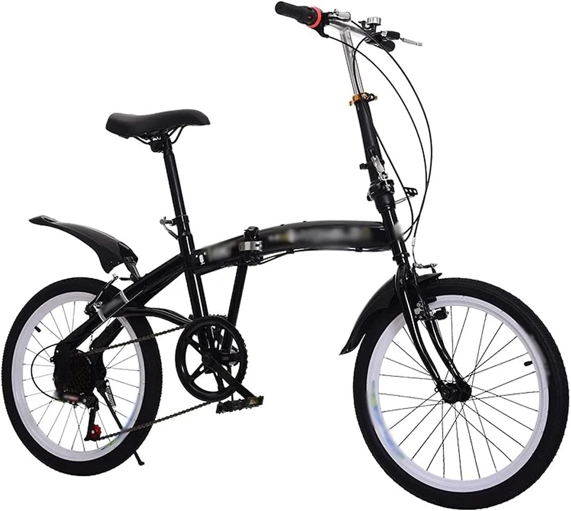 دوچرخه تاشو 20 اینچی 6 سرعته با فریم فولادی کربنی و رنگ شده، پدال فشرده، دوچرخه بزرگسال