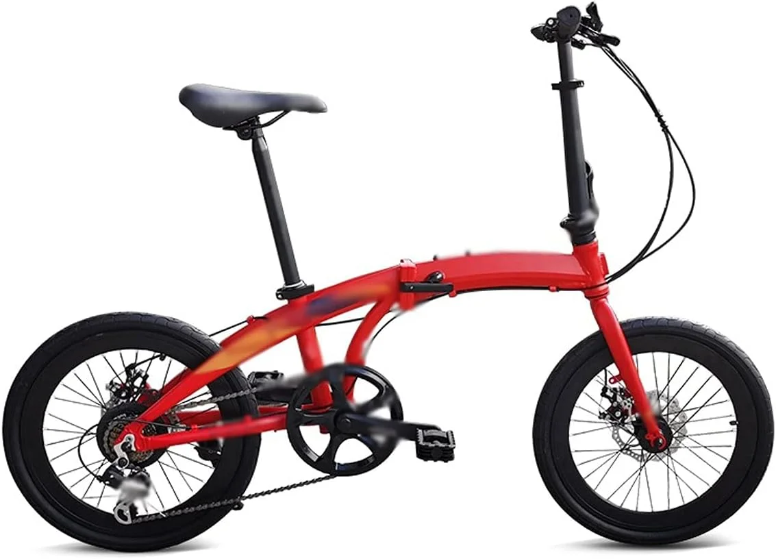 دوچرخه تاشو، آلیاژ آلومینیوم 20 اینچ، ترمز دیسکی 7 سرعته، فوق سبک، قابل حمل، مناسب رفت و آمد شهری