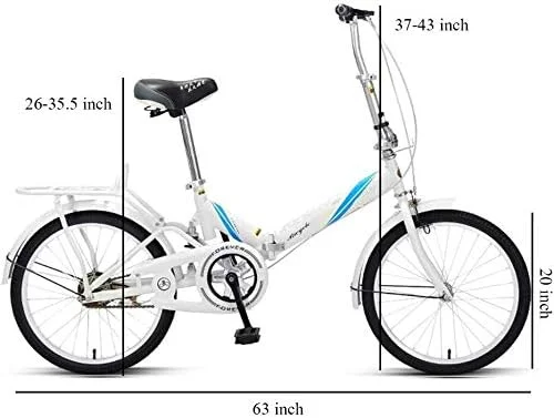 دوچرخه تاشو زنانه با طراحی ساده و مدرن، سبک و کم حجم، مناسب بزرگسالان، با فریم فولادی کربنی، گلگیر جلو و عقب، مناسب رفت و آمد شهری، رنگ فیروزه ای، سایز 20 اینچ، رنگ: سفید دوچرخه تاشو زنانه با طراحی ساده و مدرن، سبک و کم حجم، مناسب بزرگسالان، با فریم فولادی کربنی، گلگیر جلو و عقب، مناسب رفت و آمد شهری، رنگ فیروزه ای، سایز 20 اینچ، رنگ: سفید