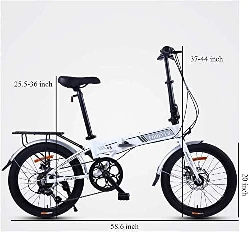 دوچرخه تاشو زنانه با طراحی ساده و مدرن، سایز 20 اینچ، 7 دنده، مناسب بزرگسالان، سبک و قابل حمل، با فریم فولادی کربنی، صورتی، سه پره (رنگ: سفید) دوچرخه تاشو زنانه با طراحی ساده و مدرن، سایز 20 اینچ، 7 دنده، مناسب بزرگسالان، سبک و قابل حمل، با فریم فولادی کربنی، صورتی، سه پره (رنگ: سفید)