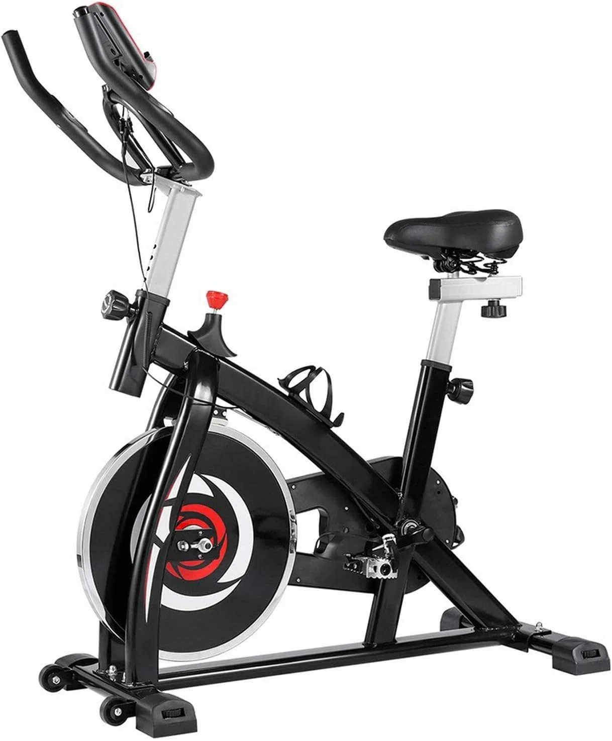 دوچرخه ورزشی غزل، دوچرخه با تسمه محرک برای ورزش قابل تنظیم با صفحه نمایش دیجیتال، مناسب تمرینات ورزشی در خانه