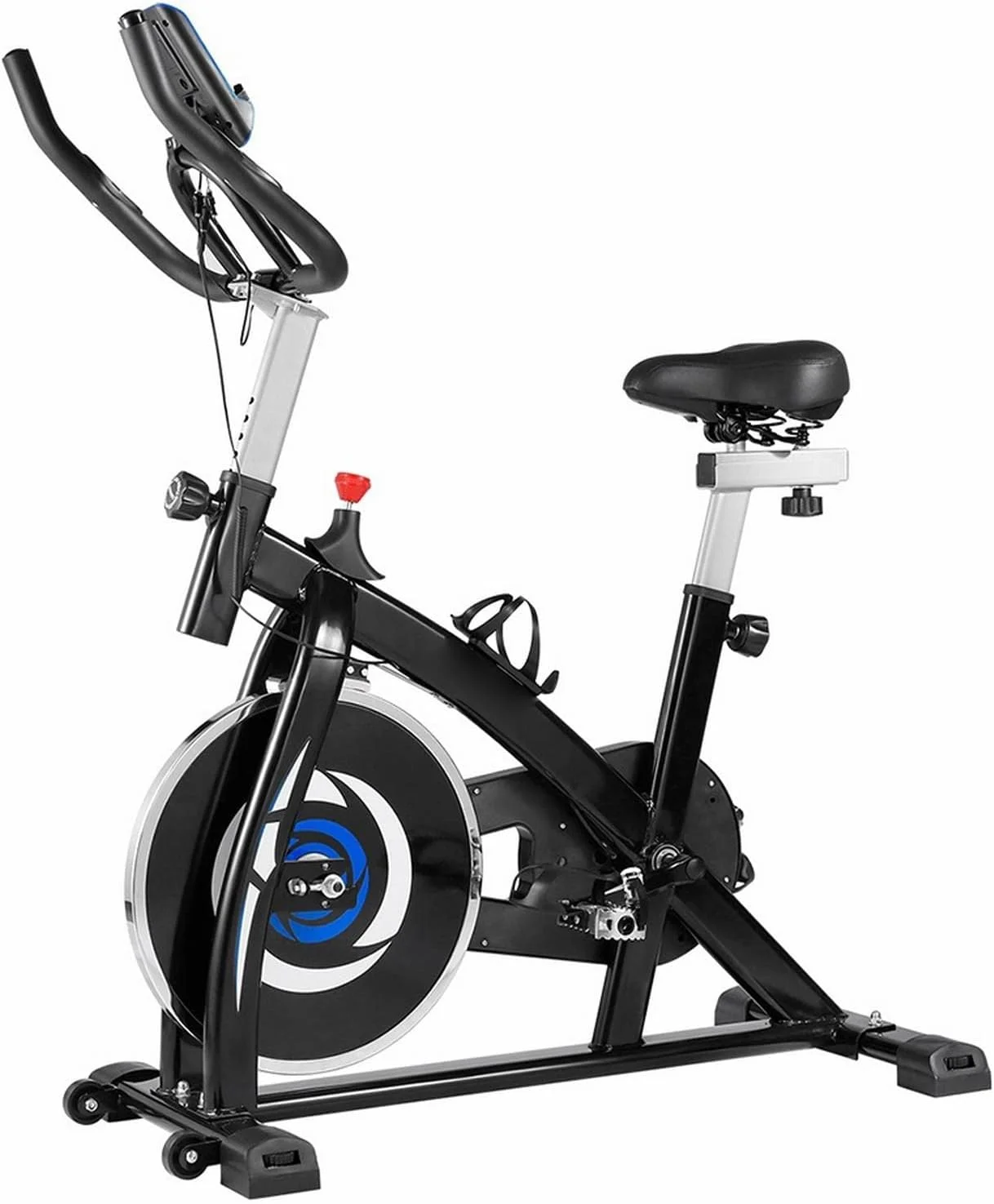 دوچرخه ورزشی غزل، دوچرخه با تسمه محرک برای ورزش قابل تنظیم با صفحه نمایش دیجیتال، مناسب تمرینات ورزشی در خانه